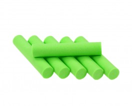 Foam Cylinders, Chartreuse, 8 mm